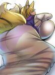  animal_humanoid ass_up big_breasts big_butt biped blonde_hair blush breast_squish breasts butt canid canid_humanoid canine canine_humanoid clothed clothing curvy_figure digital_media_(artwork) dipstick_tail dress female fluffy fluffy_tail fox_humanoid fully_clothed fur hair half-closed_eyes huge_breasts huge_butt humanoid inner_ear_fluff light_body light_skin looking_aside looking_at_viewer looking_back looking_back_at_viewer lying mammal mammal_humanoid monotone_hair multi_tail multicolored_tail narrowed_eyes on_front panties pink_clothing pink_underwear ran_yakumo rear_view short_hair simple_background solo squish thick_thighs touhou translucent translucent_clothing translucent_dress tuft two_tone_tail underwear video_games voluptuous white_background white_inner_ear_fluff wide_hips wildcatf14 yellow_body yellow_eyes yellow_fur 