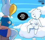  2021 adventure_time air_creature air_humanoid big_breasts big_butt blush breasts butt cartoon_network cleft_of_venus clothing cloud cloud_humanoid dialogue duo elemental_creature elemental_humanoid english_text female fionna_the_human genitals hi_res human humanoid living_cloud mammal not_furry pussy somescrub text underwear 