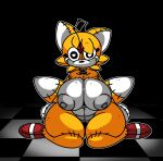  2_tails anthro canid canine female fox horaco humanoid mammal miles_prower multi_tail plushie sega solo sonic_the_hedgehog_(series) tails_doll thehoraco 