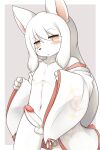 2:3 anthro asian_clothing balls bare_shoulders biped black_nose blush canid canine clothed clothing cyberconnect2 digital_media_(artwork) drecom east_asian_clothing erection fox front_view full_bokko_heroes fur genitals girly grey_background hair hane hi_res humanoid_genitalia humanoid_penis japanese_clothing kemono keno_inusaka_(full_bokko_heroes) kimono light_theme long_hair looking_at_viewer male mammal monotone_body monotone_fur monotone_hair navel no_pupils no_underwear open_clothing partially_clothed penis pink_inner_ear portrait simple_background slim solo standing tan_eyes three-quarter_portrait video_games white_body white_clothing white_fur white_hair 