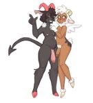  angel anthro balls bovid caprine demon duo genitals girly goat low_res male male/male mammal nude penis sheep thick_thighs tototlfluff wings 