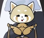  2021 aggressive_retsuko ailurid anthro anthro_penetrated bed black_eyes breasts brown_nipples duo empty_eyes faceless_character faceless_male female female_focus female_penetrated first_person_view from_front_position front_view fur furniture genitals haida holding_legs impstripe leg_grab legs_up looking_at_viewer lying male male/female male_penetrating male_penetrating_female male_pov mammal mature_female nipples nude on_back on_bed on_model penetration penile penile_penetration penis_in_pussy pussy red_panda retsuko&#039;s_mother sanrio sex solo_focus spread_legs spreading tan_body tan_fur toony vaginal vaginal_penetration 