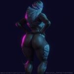  1:1 absurd_res alien anthro coolmaster98 female hi_res mass_effect muscular muscular_female nude solo turian vetra_nyx video_games 