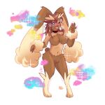  1:1 2021 azure_(princessnapped) blue_eyes blush bodily_fluids breasts brown_body brown_fur brown_hair choker featureless_breasts female flying_sweatdrops fur hair hi_res human human_to_anthro jewelry lopunny mammal necklace nintendo nude one_eye_closed open_mouth pink_nose pok&eacute;mon pok&eacute;mon_(species) shaking simple_background smoke solo species_transformation standing sweat sweatdrop the-chu transformation trembling video_games white_background 