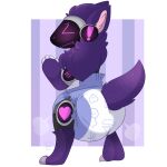  1:1 android anthro blush butt diaper embarrassed hi_res kibacpup machine male padded padding protogen robot solo 