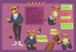  alcohol anthro beverage cassie_(sugslimic) clothing college_student dialogue disney drunk english_text felid female lion mammal muscular_arms pantherine solo story story_in_description substance_intoxication sugslimic sweater text the_lion_king topwear vitani 