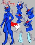  blue_body canid canine compression_artifacts dominant dominant_male fox fox_tango hi_res knot male mammal solo zavi-chan 