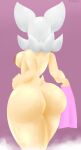  absurd_res anthro back_boob big_butt breasts brown_nipples butt chiropteran curvy_figure faceless_character female hand_on_hip hi_res mammal milkdeliveryguy nipples nude rear_view rouge_the_bat sega simple_background solo sonic_the_hedgehog_(series) wet wide_hips 