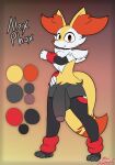  2021 3_toes 4_fingers absurd_res alex_(miso_souperstar) anthro armband balls big_balls big_penis black_clothing black_legwear black_pupils braixen canid chest_tuft clothing dipstick_tail feet fingers fist flaccid front_view fur genitals glans gradient_background grey_balls grey_body grey_fur grey_penis hand_on_hip hi_res huge_balls huge_penis humanoid_genitalia humanoid_penis inner_ear_fluff leg_warmers legwear looking_at_viewer male mammal miso_souperstar model_sheet mostly_nude multicolored_tail nintendo penis pok&eacute;mon pok&eacute;mon_(species) pupils purple_glans red_armband red_body red_clothing red_eyes red_fur red_legwear simple_background smile solo standing stretching toeless_legwear toes tuft video_games white_body white_clothing white_fur white_legwear yellow_body yellow_fur yellow_inner_ear 