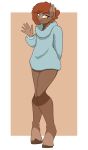  absurd_res anthro bottomless clothed clothing equid equine female furcoat hi_res horse mammal pony sneetymist soft_coffee solo sweater sweater_only topwear topwear_only 