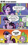  comic dialogue dragon english_text equid equine friendship_is_magic hasbro hi_res horn mammal membrane_(anatomy) membranous_wings my_little_pony pony-berserker spike_(mlp) starlight_glimmer_(mlp) text twilight_sparkle_(mlp) unicorn url wings 