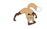  2021 alpha_channel anonymous_artist anthro ass_up averi_(fiddleafox) brown_body brown_ears brown_fur brown_hair butt canid canine cute_fangs digital_drawing_(artwork) digital_media_(artwork) dipstick_tail duo fangs female fox fur gloves_(marking) green_eyes hair jack-o&#039;_pose leg_markings looking_at_viewer mammal markings multicolored_tail pose simple_background socks_(marking) solo spread_legs spreading transparent_background white_body white_fur 