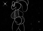  absurd_res anthro bedroom_eyes big_breasts big_butt black_background breasts butt clothed clothing digital_drawing_(artwork) digital_media_(artwork) dress_shirt ears_back ears_down female floppy_ears hi_res holding_butt huge_breasts huge_butt lagomorph leporid long_ears lop_ears mammal monochrome mrmasskie narrowed_eyes partially_clothed pivoted_ears rabbit seductive shirt simple_background smile solo star thick_thighs topwear vib-ribbon vibri wide_hips 