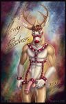  bdsm buck_(disambiguation) cervid christmas harness hi_res holidays invalid_tag male mammal solo 