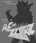  2021 absurd_res anthro comic decadence digital_drawing_(artwork) digital_media_(artwork) english_text felid greyscale hi_res ignis(decadence) incineroar male mammal monochrome muscular muscular_male nintendo pok&eacute;mon pok&eacute;mon_(species) rear_view shaded sketch solo teaser text video_games 