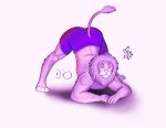  absurd_res anthro bottomwear clothed clothing felid feline fur hair hi_res jack-o&#039;_pose lion male mammal pantherine pants pink_body pink_fur pink_hair pose shadow simple_background solo whiskers white_background 