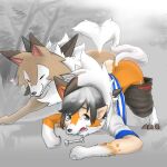  &lt;3 1:1 ambiguous_gender ass_up black_hair brown_body brown_fur canid canine cheek_tuft chest_tuft claws clothing digitigrade dipstick_ears duo dusk_lycanroc ear_growth ekosho eyes_closed facial_tuft feral finger_claws fur fur_growth grey_eyes growth hair hi_res human human_to_feral looking_at_self loose_pants loose_shirt lycanroc mammal mid_transformation midday_lycanroc multicolored_ears nintendo orange_body orange_fur pattern_clothing pattern_shirt pattern_topwear pok&eacute;mon pok&eacute;mon_(species) quadruped shaded shirt smile species_transformation striped_clothing striped_shirt striped_topwear stripes tailwag toe_claws topwear torn_clothing torn_shirt torn_topwear transformation tuft video_games white_body white_clothing white_fur white_hair white_shirt white_topwear worried 