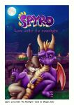  absurd_res activision anthro balls bodily_fluids butt comic cover cover_art cover_page cuddling dragon duo english_text erection feral fur genitals hi_res lagomorph leporid long_ears male male/male mammal nude penis rabbit scalie smile spyro spyro_the_dragon super_kubo text video_games western_dragon wings 
