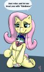  absurd_res anthro bound bulge canid canine canis encasement english_text equid equine fluttershy_(mlp) friendship_is_magic hair hasbro hi_res hooves horse kastmi male mammal my_little_pony pink_hair plushification plushsuit pony text wolf yellow_body 