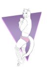  anthro bastian_snugs bulge butt canid canine canis clothing crop_top footwear girly hybrid invalid_tag legwear lutrine male male/male mammal mustelid paws selfie shirt sketch socks solo submissive thigh_highs topwear wolf 