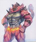  abs absurd_res anthro biceps felid fur hi_res incineroar male mammal muscular muscular_anthro muscular_male nintendo pecs pok&eacute;mon pok&eacute;mon_(species) red_body red_fur solo veiny_arms veiny_legs video_games yukihoshiak 