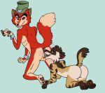  &lt;3 &quot;honest&quot;_john_foulfellow absurd_res all_fours ambiguous_gender anthro anus balls big_butt brown_pawpads butt butt_sniffing canid canine cigar clothing disney dominant dominant_male duo eye_contact fox genitals hat headgear headwear hi_res hindpaw holding_cigar holding_object hyaenid jewelry kibbleztheyeen looking_at_another looking_back looking_pleasured male male/ambiguous male_dominating_ambiguous mammal necklace parker_(kibbleztheyeen) pawpads paws perineum pinocchio raised_tail red_fox size_difference skinny smelling sniffing sniffing_anus striped_hyena tongue tongue_out top_hat trans_(lore) trans_man_(lore) wrist_cuff 