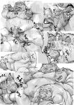  2015 anal anal_penetration anthro anthro_on_anthro anthro_penetrated anthro_penetrating anthro_penetrating_anthro balls barazoku belly big_belly biped black_and_white blush bodily_fluids bukkake collage cum cum_in_ass cum_inside cum_on_balls cum_on_chest cum_on_face cum_on_penis cum_on_stomach double_anal double_penetration drooling edit fellatio genital_fluids genitals group group_sex handjob hi_res japanese_text kemono kotobuki licking male male/male male_penetrated male_penetrating male_penetrating_male mammal monochrome muscular nipple_fetish nipple_lick nipple_play nipples obese obese_anthro obese_male oral oral_penetration overweight overweight_anthro overweight_male penetration penile penile_penetration penis penis_in_ass presenting saliva sex simple_background steam suid suina sus_(pig) sweat text tongue tongue_out uncensored white_background wild_boar 