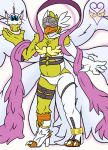  2021 4_fingers alternate_form angel angewomon anthro anthrofied armor avian bandai_namco beak belly big_breasts bird breasts chica_(fnaf) chicken cleavage clothed clothing cosplay costume cupcake_(fnaf) curvy_figure digimon digimon_(species) digital_media_(artwork) feathered_wings feathers female fingers five_nights_at_freddy&#039;s front_view fully_clothed galliform gallus_(genus) gatomon gloves handwear headgear helmet non-mammal_breasts orange_beak overweight overweight_anthro overweight_female phasianid signature smile solo thevgbear thick_thighs tongue topwear video_games voluptuous white_clothing white_gloves white_handwear wide_hips wings yellow_body yellow_feathers 