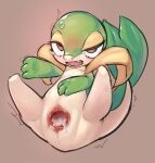  after_sex blush bodily_fluids cum cum_in_pussy cum_inside eyelashes female feral gaping gaping_pussy genital_fluids genitals gomogomo gradient_background half-closed_eyes hi_res narrowed_eyes nintendo open_mouth pok&eacute;mon pok&eacute;mon_(species) pussy semi-anthro simple_background sitting snivy solo spread_legs spreading sweat tears video_games 