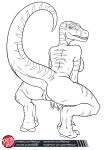  alternate_species anthro anus biped breasts butt claws crouching digital_media_(artwork) digitigrade dino_crisis dinosaur dromaeosaurid english_text feet female finger_claws furrification genitals hi_res humanoid_genitalia humanoid_pussy logo looking_at_viewer looking_back markings monochrome non-mammal_breasts nude predaguy presenting presenting_hindquarters pupils pussy raised_claws raised_tail rear_view regina_(dino_crisis) reptile scalie sharp_teeth simple_background slit_pupils smile solo standing striped_markings stripes teeth text theropod url velociraptor white_background 