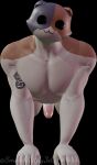  3d_(artwork) :3 all_fours anthro big_penis blender_(software) calico_cat digital_media_(artwork) domestic_cat epic_games erection felid feline felis fortnite fur genitals looking_at_viewer male mammal meowscles_(fortnite) mottled muscular muscular_anthro muscular_male nude penis piebald simple_background smile smokedaddy solo tattoo video_games 