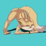  1:1 absurd_res butt canid canine colored_sketch damian5320 fennec fox hi_res jack-o&#039;_pose male mammal paladins pip_(paladins) pose sketch solo 