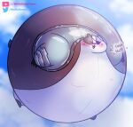  &lt;3 anthro badger badgerclops balloon blush cartoon_network cybernetics cyborg digital_media_(artwork) english_text eye_patch eyewear hi_res inflatable inflation machine male mammal mao_mao:_heroes_of_pure_heart mustelid musteline shaded solo text wolfyname 