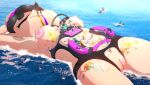  absurd_res animal_humanoid anthro anthro_on_anthro areola big_breasts bikini breasts callie_(splatoon) cephalopod cephalopod_humanoid clothed clothing dancing digital_media_(artwork) female female/female genitals group hi_res humanoid ink inkling macro marina_(splatoon) marine marine_humanoid micro micro_on_macro mollusk mollusk_humanoid nintendo nipples octarian octoling partially_clothed party pseudo_hair pussy randomartist10 relaxing shaded size_difference splatoon swimming swimwear tentacle_hair tentacles video_games water 
