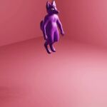  1:1 3d_(artwork) 3d_animation ambiguous_gender animated anthro balloon blender_(software) canid canine deflation digital_media_(artwork) digitigrade fox foxygrandpaa gravity humor inflatable liminal_spaces low_res mammal meme physics pink_background purple_body rubber short_playtime silly simple_background simulation solo surreal 