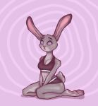  anthro disney female hi_res hypnosis judy_hopps kneeling lagomorph leporid mammal mind_control rabbit solo vbun zootopia 