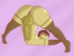  4:3 anthro arthropod ass_up balls bedroom_eyes bee big_balls big_butt big_penis bizzmuth_(artist) brown_hair butt curvy_figure fur genitals girly hair huge_penis hymenopteran insect jack-o&#039;_pose lidded_eyes male narrowed_eyes penis pose presenting presenting_balls presenting_hindquarters presenting_penis seductive smile smirk solo thick_thighs yellow_body yellow_fur yoga 
