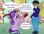  duo english_text equid equine female friendship_is_magic hasbro hatakeclarissarts horse human male male/female mammal my_little_pony pony starlight_glimmer_(mlp) text 