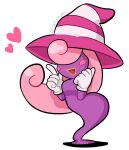  &lt;3 2020 arms_above_head blush blush_stickers clothing female full-length_portrait gesture ghost ghost_tail gloves hair hair_over_eyes handwear hat headgear headwear hi_res lips long_hair mario_bros nintendo open_mouth paper_mario pattern_clothing pattern_headgear pattern_headwear pink_hair portrait purple_body raised_finger raised_index_finger raranuki shadow_siren simple_background smile solo spirit striped_clothing striped_headgear striped_headwear stripes video_games vivian_(mario) white_background yellow_lips 