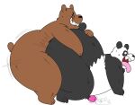  anal anal_penetration anthro anthro_on_anthro anthro_penetrated anthro_penetrating anthro_penetrating_anthro big_butt black_body black_fur bodily_fluids brown_body brown_fur butt cartoon_network cum duo fur genital_fluids genitals giant_panda grizzly_(wbb) huge_butt male male/male male_penetrated male_penetrating male_penetrating_male mammal megacoolbear_(artist) overweight overweight_anthro overweight_male panda_(wbb) penetration penis sex simple_background tongue tongue_out ursid we_bare_bears white_background 