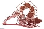  anthro breasts digital_media_(artwork) eyebrows eyelashes feet felid female fingers fur furlana hi_res jack-o&#039;_pose mammal meme pantherine pose shaded snow_leopard solo spots spotted_body spotted_fur toes 