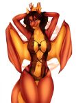  2021 ambiguous_gender anthro breasts digital_media_(artwork) dragon eyebrows eyelashes hi_res horn kristianapuff membrane_(anatomy) membranous_wings midriff navel non-mammal_breasts scalie smile solo western_dragon wings 