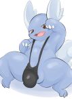  absurd_res balls bikini blush bulge clothing feral genitals hi_res male mostly_nude narrowed_eyes nintendo obese overweight pok&eacute;mon pok&eacute;mon_(species) slightly_chubby sling_bikini solo swimwear thick_thighs type video_games wartortle 