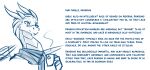  2021 ambiguous_gender beverage blue_and_white clothed clothed_feral clothing conditional_dnp cup dragon english_text eyewear feral glasses hi_res holding_object horn monochrome scalie scarf simple_background sketch smile solo tea text tom_fischbach twokinds webcomic western_dragon white_background 