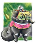  aggron anthro big_breasts breasts female forest hi_res huge_breasts nintendo outside plant pok&eacute;mon pok&eacute;mon_(species) rchammer skirts solo thick_thighs tree video_games 