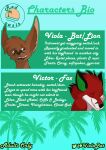 abstract_background absurd_res anthro canid canine character_bio character_description chiropteran comic duo eyes_closed felid fox hi_res hybrid lion male mammal palm_tree pantherine plant tree vicjohansen viola_bat viola_bat_(character) 