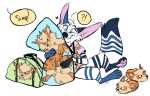  arcanine arctic_fox blizzard_(blizzyfox) body_pillow canid canine clothing duffel_bag fox hi_res ksejl lanyard male mammal nintendo pillow pok&eacute;mon pok&eacute;mon_(species) shirt solo topwear video_games 