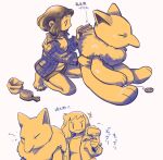  ambiguous_gender brush brushing comic dialogue duo emanata female female/ambiguous human humanoid hypno_(pok&eacute;mon) japanese_text komeko-nk mammal nintendo pendulum pok&eacute;mon pok&eacute;mon_(species) simple_background text translated video_games white_background yellow_theme 