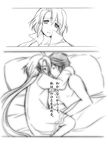  age_difference bare_chest chest comic eternal_sonata female frederic_chopin holding male monochrome naked_shirt nude oversized_shirt polka shirt sleeping source_request translation_request trusty_bell 