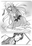  age_difference bed comic eternal_sonata female frederic_chopin frã©dã©ric_chopin male monochrome polka ribbon sleeping source_request trusty_bell vest 